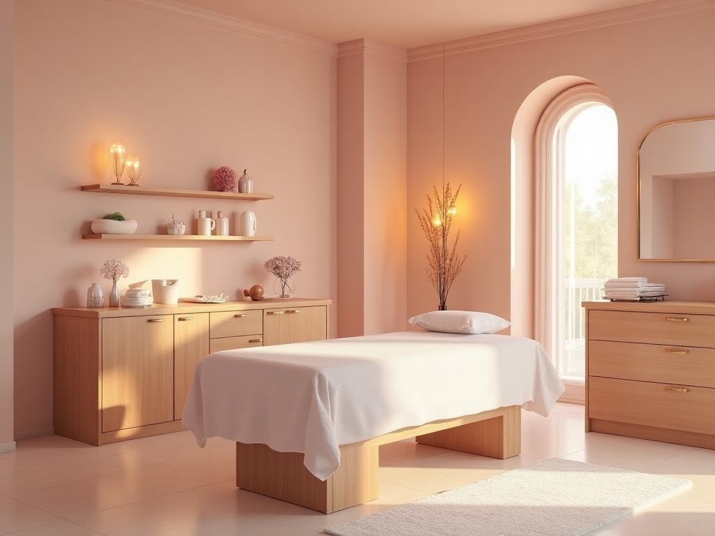 Brazilian wax photo — licensed esthetician at work in private room